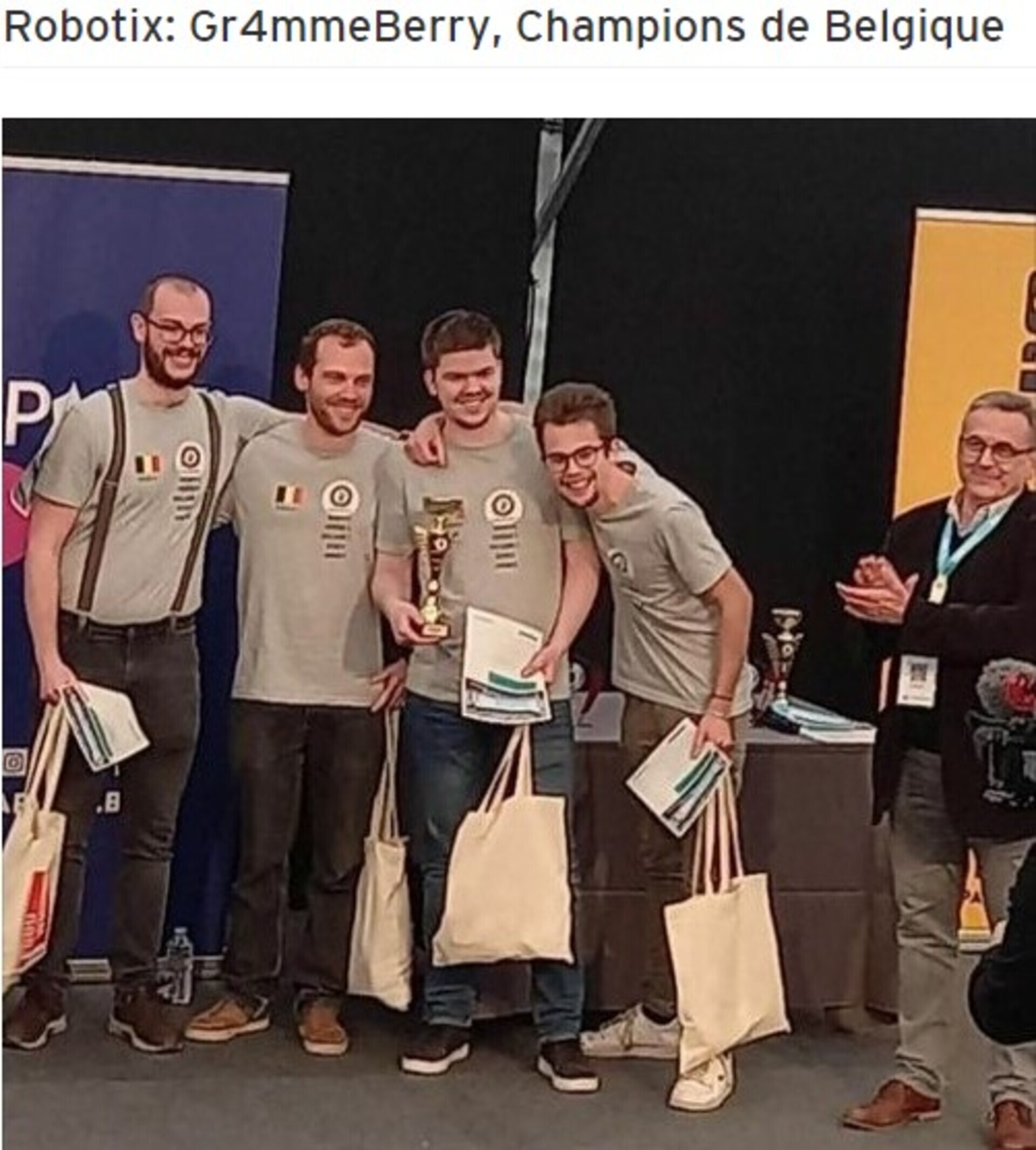 HELMO GRAMME CHAMPIONNE DE BELGIQUE DE ROBOTIQUE 2