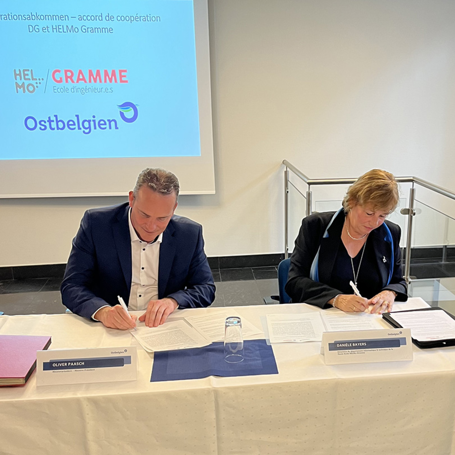 HELMO GRAMME SIGNE UN PARTENARIAT AVEC OSTBELGIEN 1