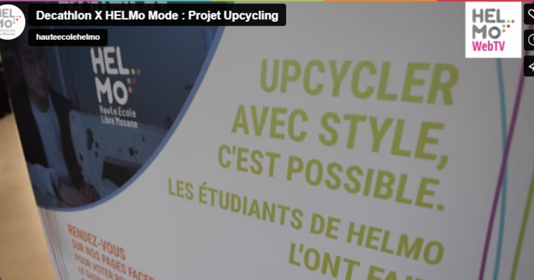 UpCycling Decathlon X HELMo — HELMo