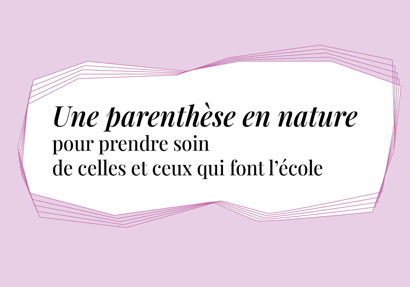 Parenthèse nature 1400