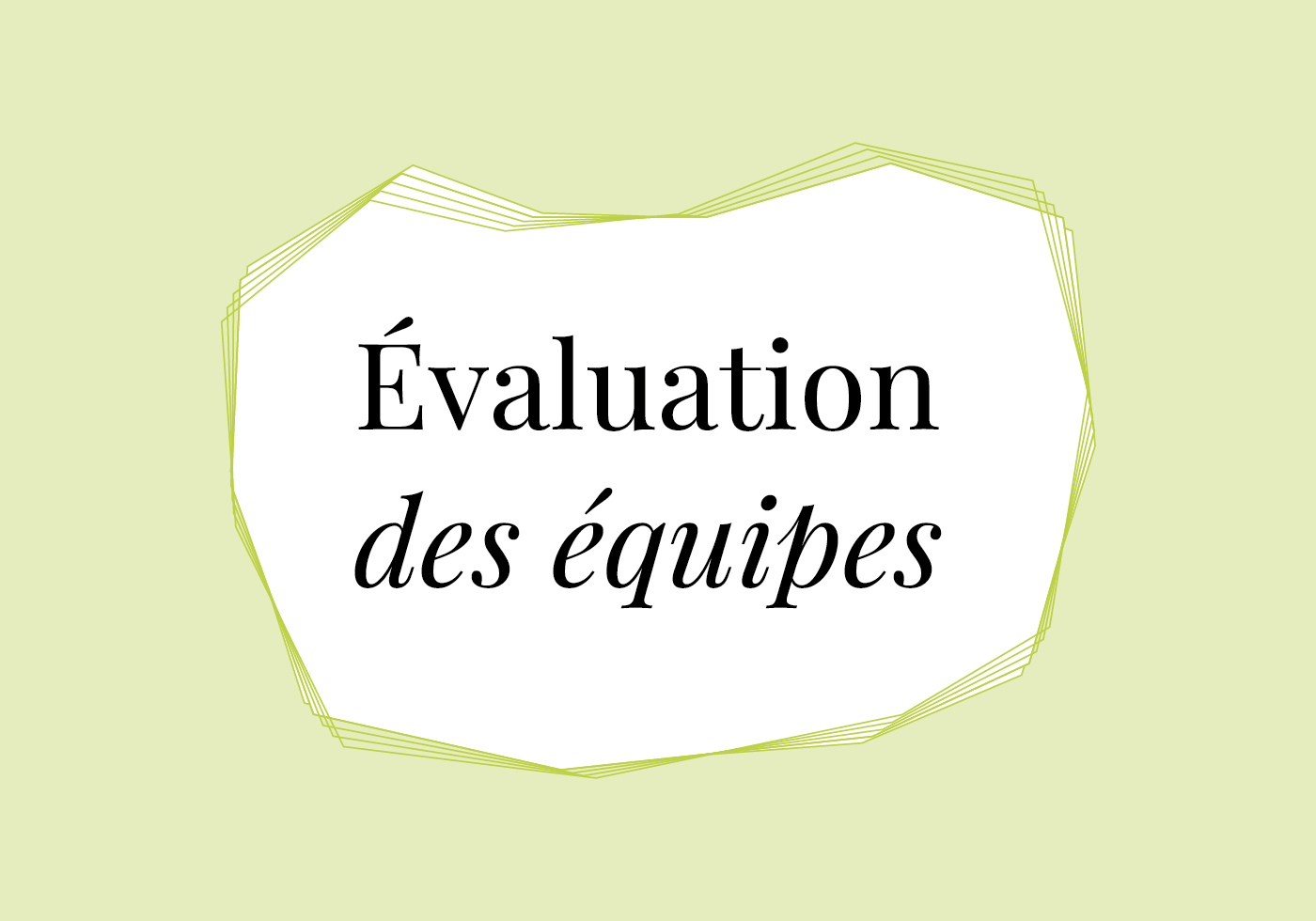 Evaluation des equipes 1400