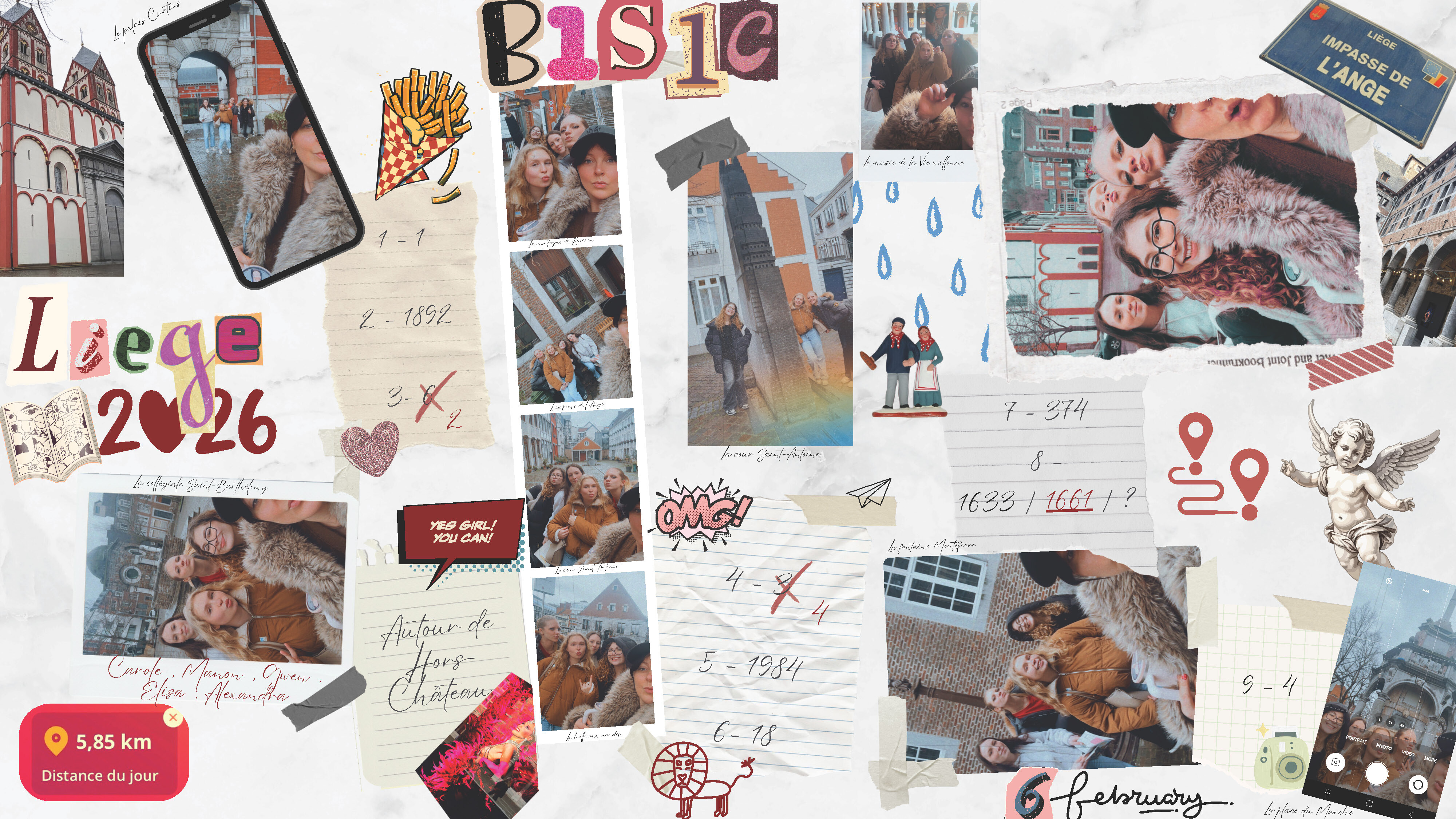 Affiche BD Carole Gwen Elisa Manon Alexandra