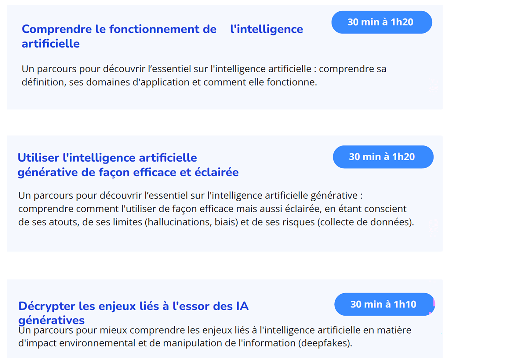 Parcours IA